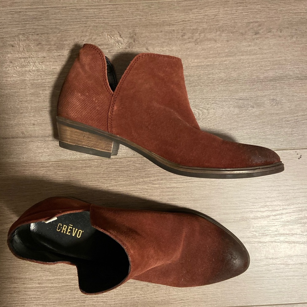 Crevo cut-out booties Red 7.5